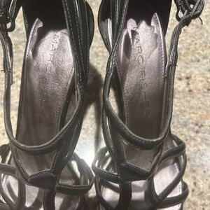 Marc Fisher Black Strappy Heels